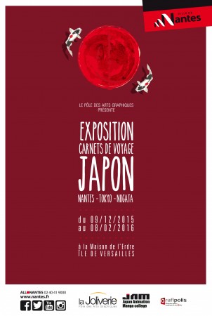 Affiche voyage Japon Nantes Tokyo Niigata 2015